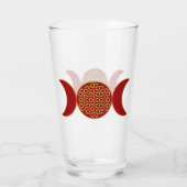 Magic Triple Moon - Spirit Flower of Life 1 Hoodie Glas (Achterkant)