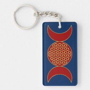 Magic Triple Moon - Spirit Flower of Life 1 Hoodie Sleutelhanger