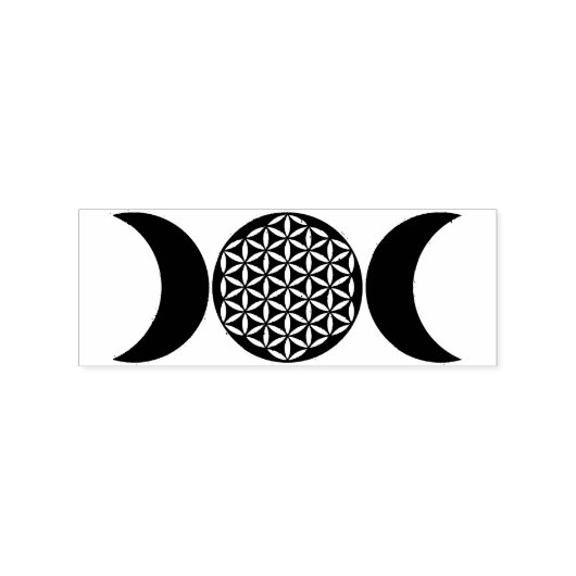 Magic Triple Moon - Spirit Flower of Life 1 Rubberstempel (Gestempeld)