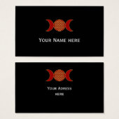 Magic Triple Moon - Spirit Flower of Life 1 Visitekaartje (Voorkant /achterkant)