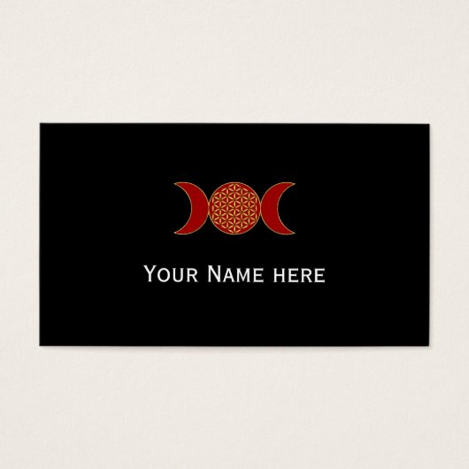 Magic Triple Moon - Spirit Flower of Life 1 Visitekaartje (Voorkant)