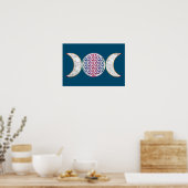 Magic Triple Moon - Spirit Flower of Life 2 Poster (Keuken)