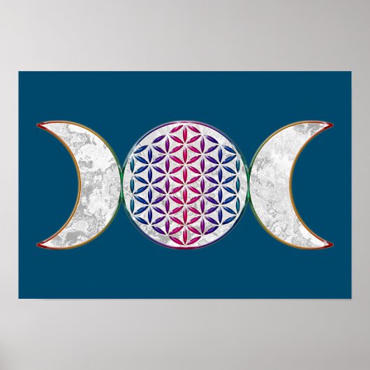 Magic Triple Moon - Spirit Flower of Life 2 Poster (Voorkant)