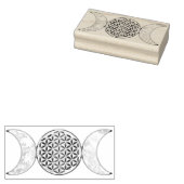 Magic Triple Moon - Spirit Flower of Life 2 Rubberstempel (Gestempeld)