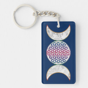 Magic Triple Moon - Spirit Flower of Life 2 Sleutelhanger