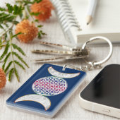 Magic Triple Moon - Spirit Flower of Life 2 Sleutelhanger (Voorkant Rechts)