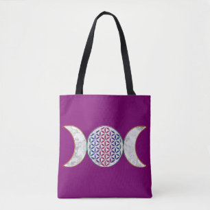 Magic Triple Moon - Spirit Flower of Life 2 Tote Bag