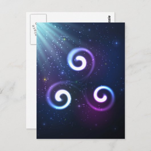 Magic triskel briefkaart (Voorkant / Achterkant)