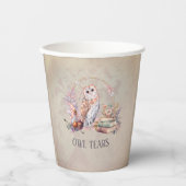 Magic Uil Tranen Meisje Wizard Verjaardag Papieren Bekers (Voorkant)