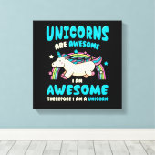 Magic Unicorn Canvas Afdruk (Insitu (Houten vloer))