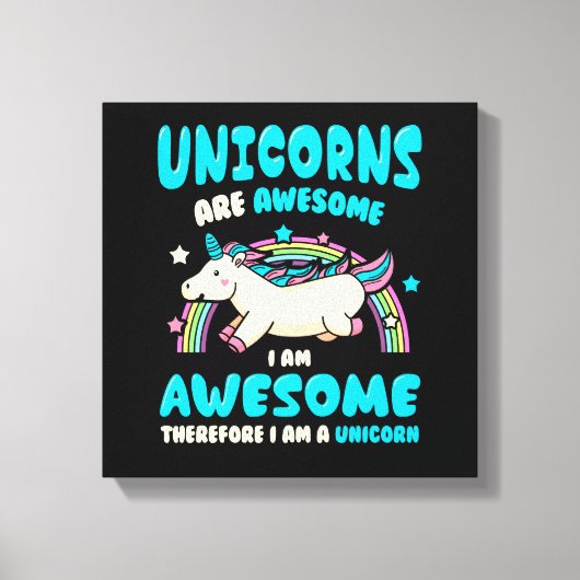 Magic Unicorn Canvas Afdruk (Voorkant)