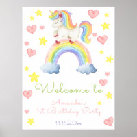 Magic Unicorn eerste verjaardag welkom
