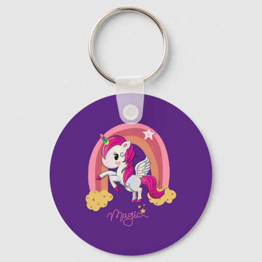 Magic Unicorn Fan Club Sleutelhanger (Voorkant)