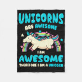 Magic Unicorn Fleece Deken (Voorkant)