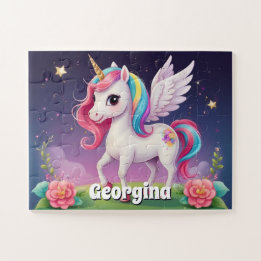Magic Unicorn gepersonaliseerd Legpuzzel