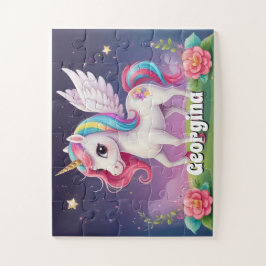 Magic Unicorn gepersonaliseerd Legpuzzel