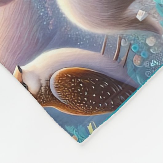 Magic Unicorn, kwekerij Baby / Kinder aangepaste n Fleece Deken (Hoek)