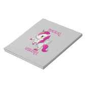 Magic Unicorn Lover Fan Club Notitieblok (Linkerzijde)