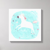 Magic Unicorn Squad - Maak een wens Canvas Afdruk (Voorkant)