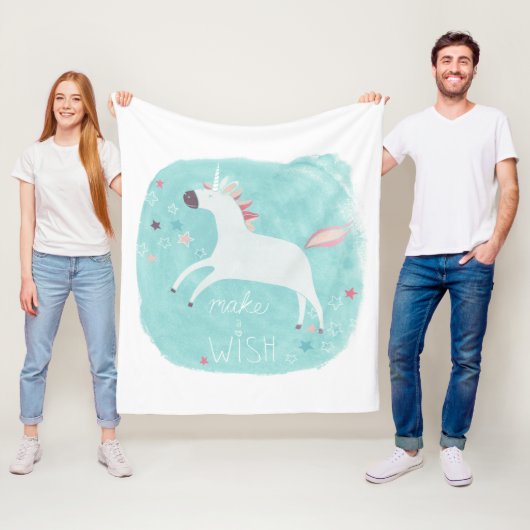 Magic Unicorn Squad - Maak een wens Fleece Deken (In situ)
