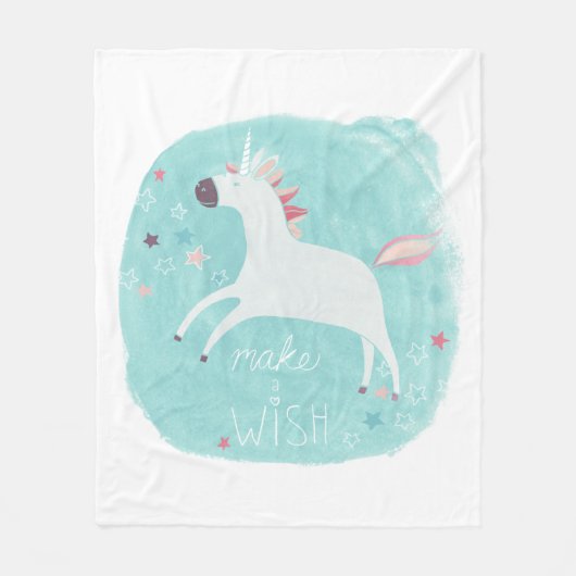 Magic Unicorn Squad - Maak een wens Fleece Deken (Voorkant)