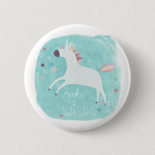 Magic Unicorn Squad - Maak een wens Ronde Button 5,7 Cm