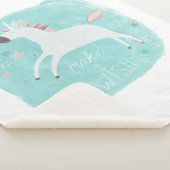 Magic Unicorn Squad - Maak een wens Sherpa Deken (3/4)