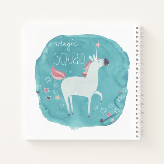 Magic Unicorn Squad Notitieboek (Achterkant)
