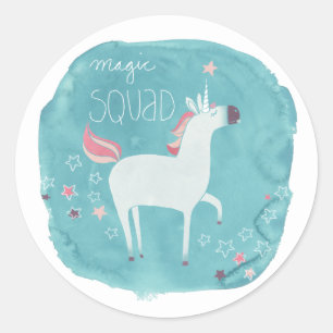 Magic Unicorn Squad Ronde Sticker