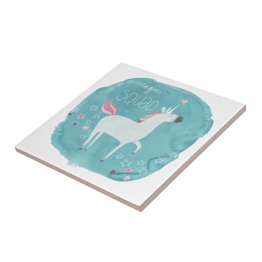 Magic Unicorn Squad Tegeltje (Zijkant)