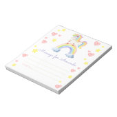 Magic Unicorn Verjaardag Time Capsule Bericht Notitieblok (Linkerzijde)