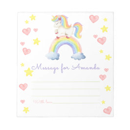 Magic Unicorn Verjaardag Time Capsule Bericht Notitieblok