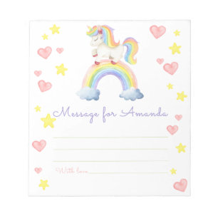 Magic Unicorn Verjaardag Time Capsule Bericht Notitieblok