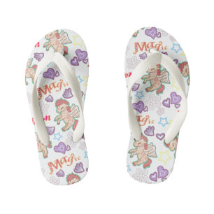 Magic Unicorn White. Teenslippers kind
