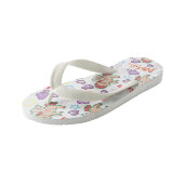 Magic Unicorn White. Teenslippers kind (Schuin)