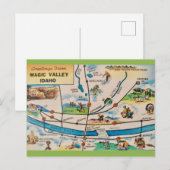 Magic Valley Idaho Kaart (Voorkant / Achterkant)