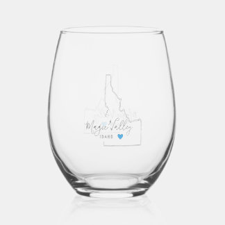 Magic Valley Idaho Stemless wijnglas Zonder Voet