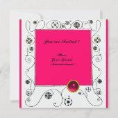 MAGIC VAN DE SPRING, Fuchsia, Green Yellow, Black Kaart (Achterkant)