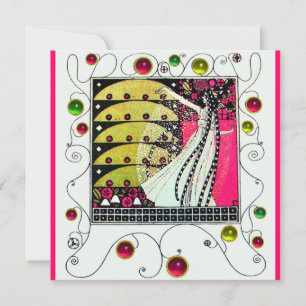 MAGIC VAN DE SPRING, Fuchsia, Green Yellow, Black Kaart