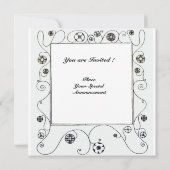 MAGIC VAN DE SPRING, Fuchsia, Green Yellow, Black Kaart (Achterkant)