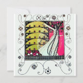 MAGIC VAN DE SPRING, Fuchsia, Green Yellow, Black Kaart (Voorkant)