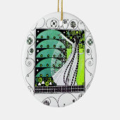 MAGIC VAN DE SPRING groen Keramisch Ornament (Rechts)