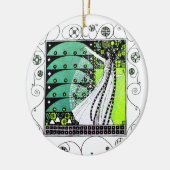 MAGIC VAN DE SPRING groen Keramisch Ornament (Links)