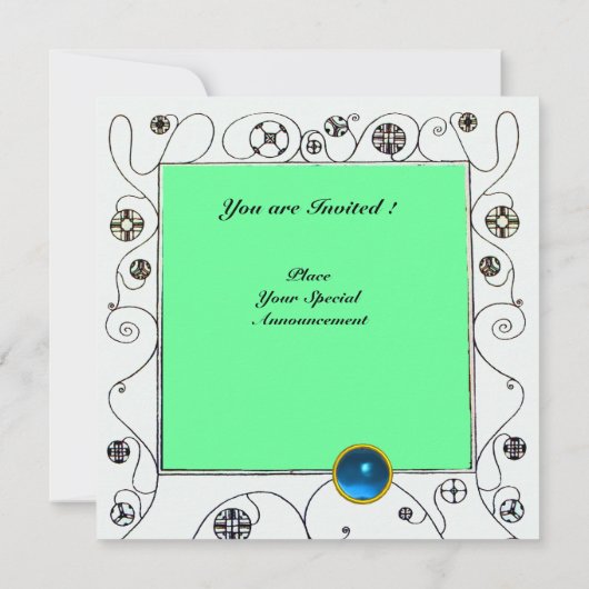 MAGIC VAN DE SPRING, helder, blauwgroen zwart, bla Kaart (Achterkant)