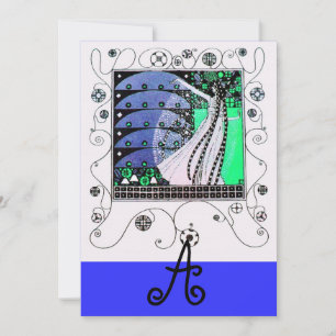 MAGIC VAN DE SPRING, helder, blauwgroen zwart, bla Kaart