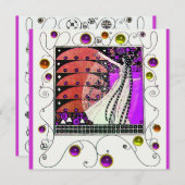 MAGIC VAN DE SPRING: helder, donkerbruin Kaart (Voorkant / Achterkant)