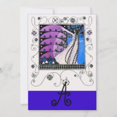 MAGIC VAN DE SPRING, helder paars blauw Kaart (Voorkant)