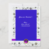 MAGIC VAN DE SPRING, helder paars blauw Kaart (Achterkant)