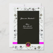 MAGIC VAN DE SPRING, helder paars zwart bruin Kaart (Achterkant)