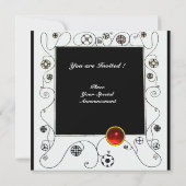 MAGIC VAN DE SPRING helder rood zwart groen Kaart (Achterkant)